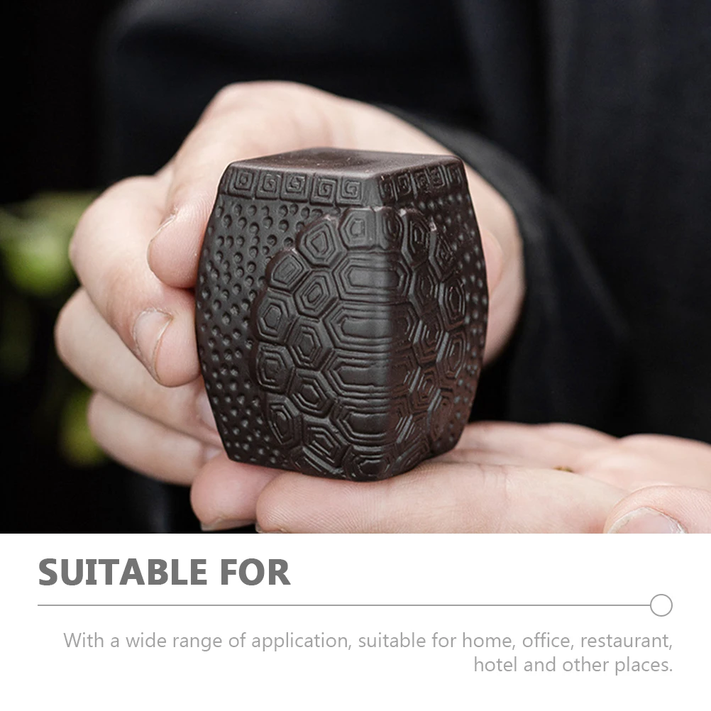 

1pc Purple Clay Lid Holder Rack Teapot Lid Holder Cover Stand Vintage Kitchen Bar Supplies Tea Room Set Decorative