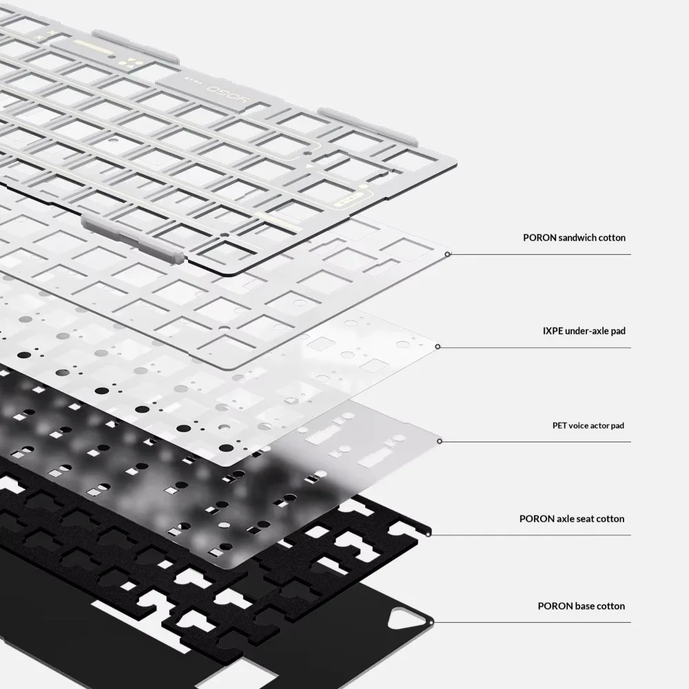 ATK Yogo 75 Pro Low-Profile Aluminum Alloy Mechanical Keyboard CNC Tri-Mode Wireless 75% Gasket Portable Long Battery Life Gifts