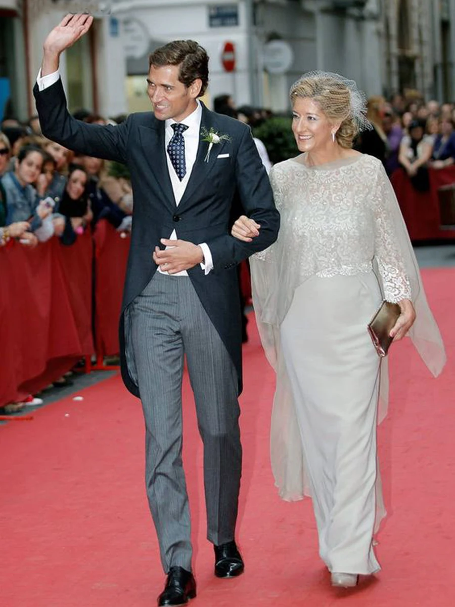 Vestidos para madre de la novia para boda 2025, con capa gris, elegante vestido de madrina farsali, vestidos formales de novia