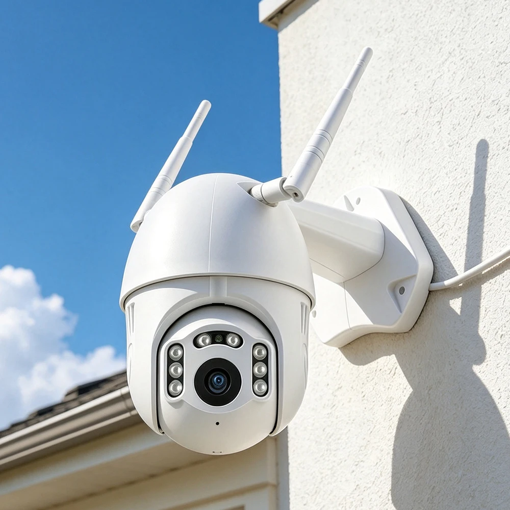 FHD 1080P WiFi Wireless PTZ IP Security Camera Outdoor Auto Human Motion Tracking IR Night Vision Two‑Way Talk IP66 Weatherproof