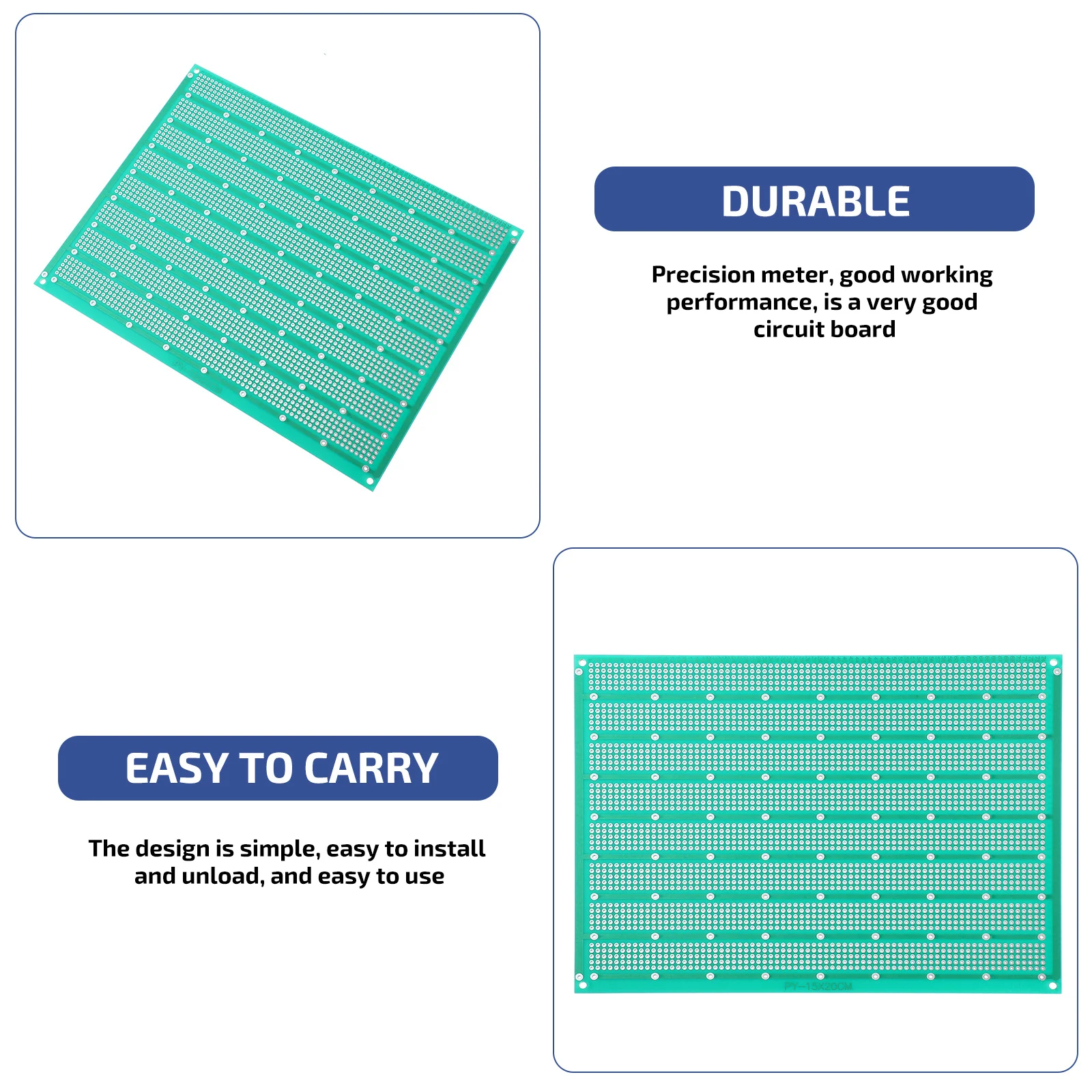 

Circuit Board Experimental Plate Universal Breadboard Prototype Boards Accessories Tools Prototyping FR4 Copper DIY Projects