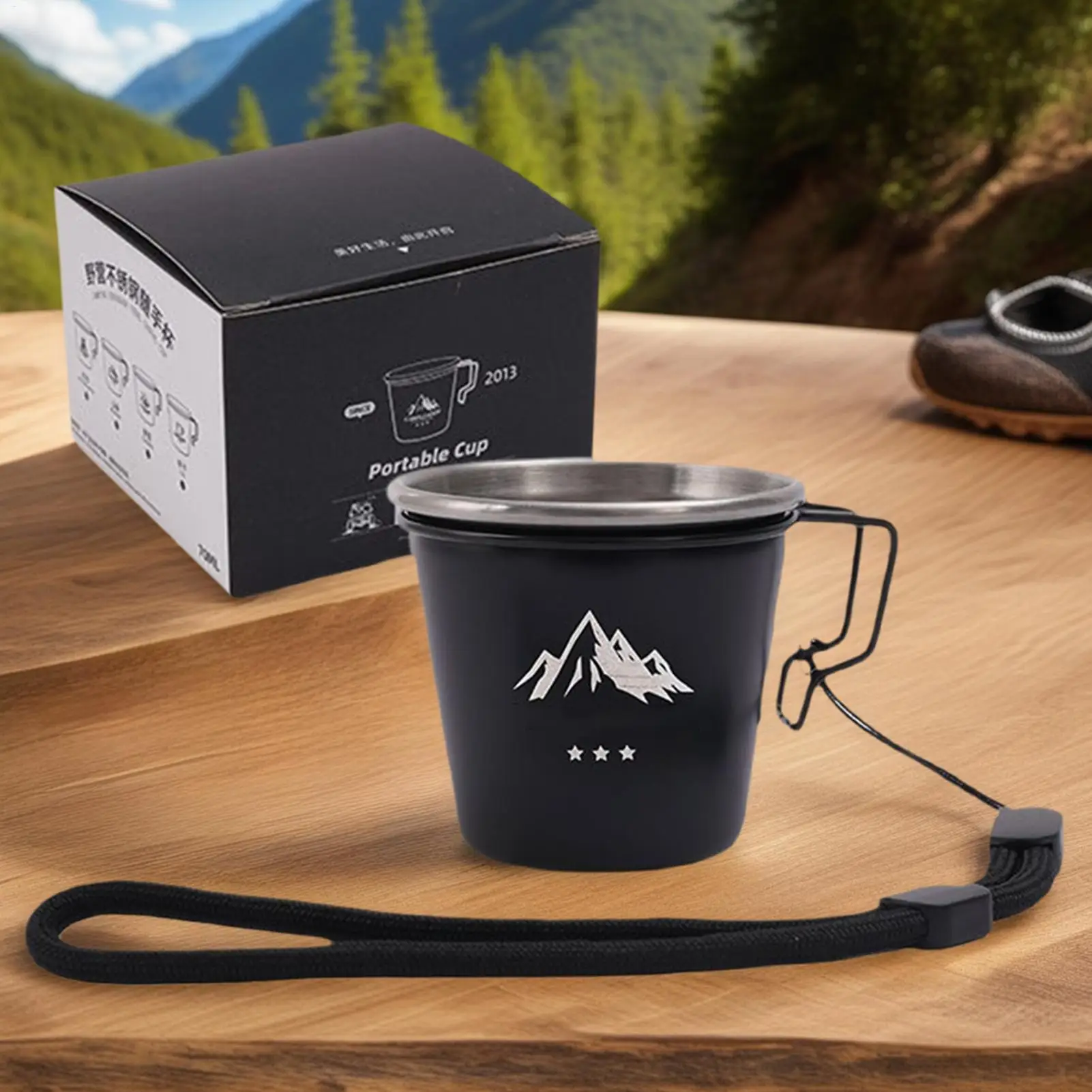 Mini tazas de café de acero inoxidable, tazas portátiles a prueba de herrumbre, taza de café de acero inoxidable para niños y adultos, Camping familiar