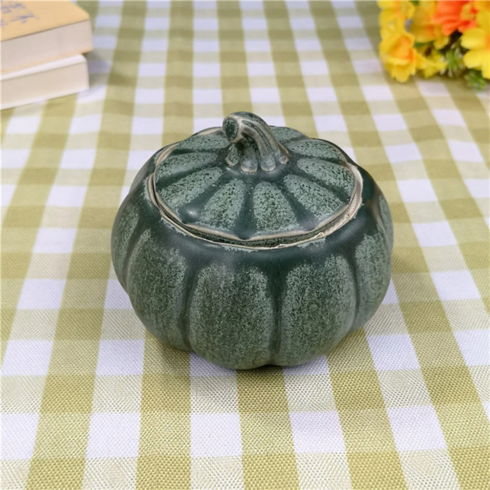 

Food Containers Pumpkin Shape Tea Can Sealed Coffee Canister Canisters Storage Ceramic
