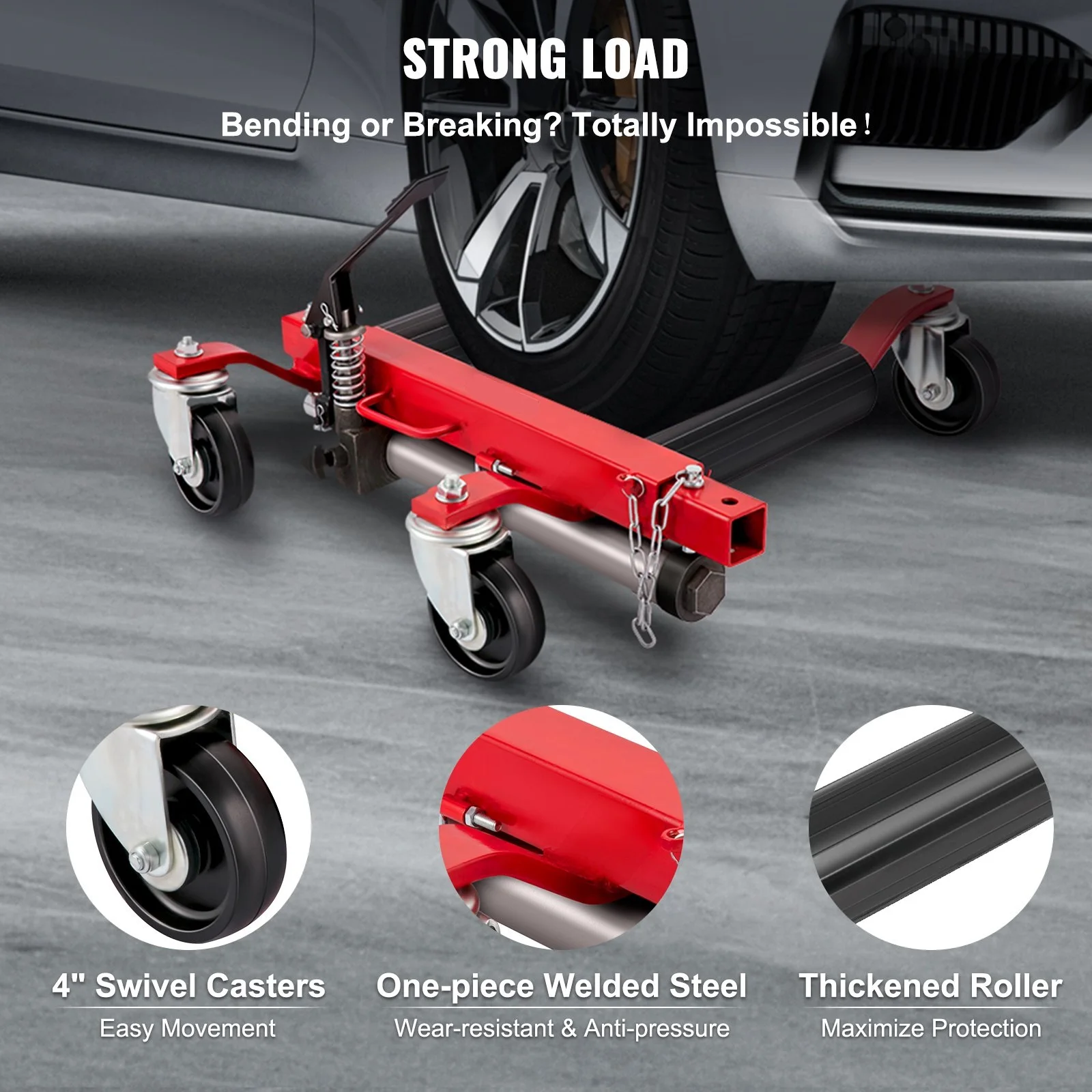 Wheel Dolly Hydraulic Car Dolly Tire Skate 1500LBS/680KG Jacks With Rotating Wheel for Vehicle SUV Car Auto Repair Moving