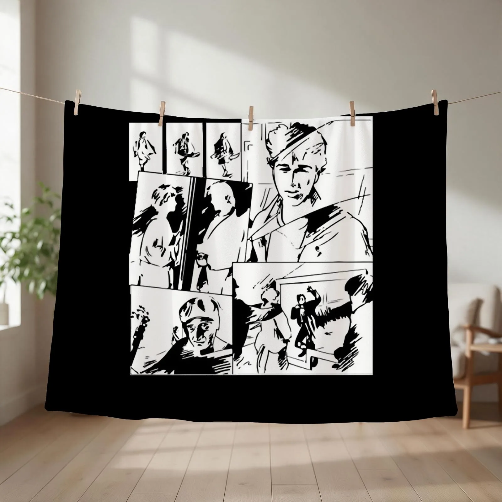 A ha 80s Music Video Take On Me Retro Essential Throw Blanket couch cozy soft plush fuzzy picnic outdoor blanket