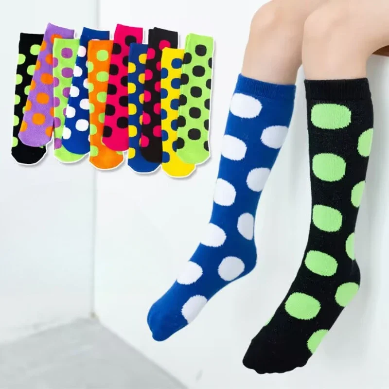 

Kids Toddler Candy Colors Dots Socks For Boys Girls Contrast color Polka Dot Socks Thicken Children Sock Sox For 1-8Y socks