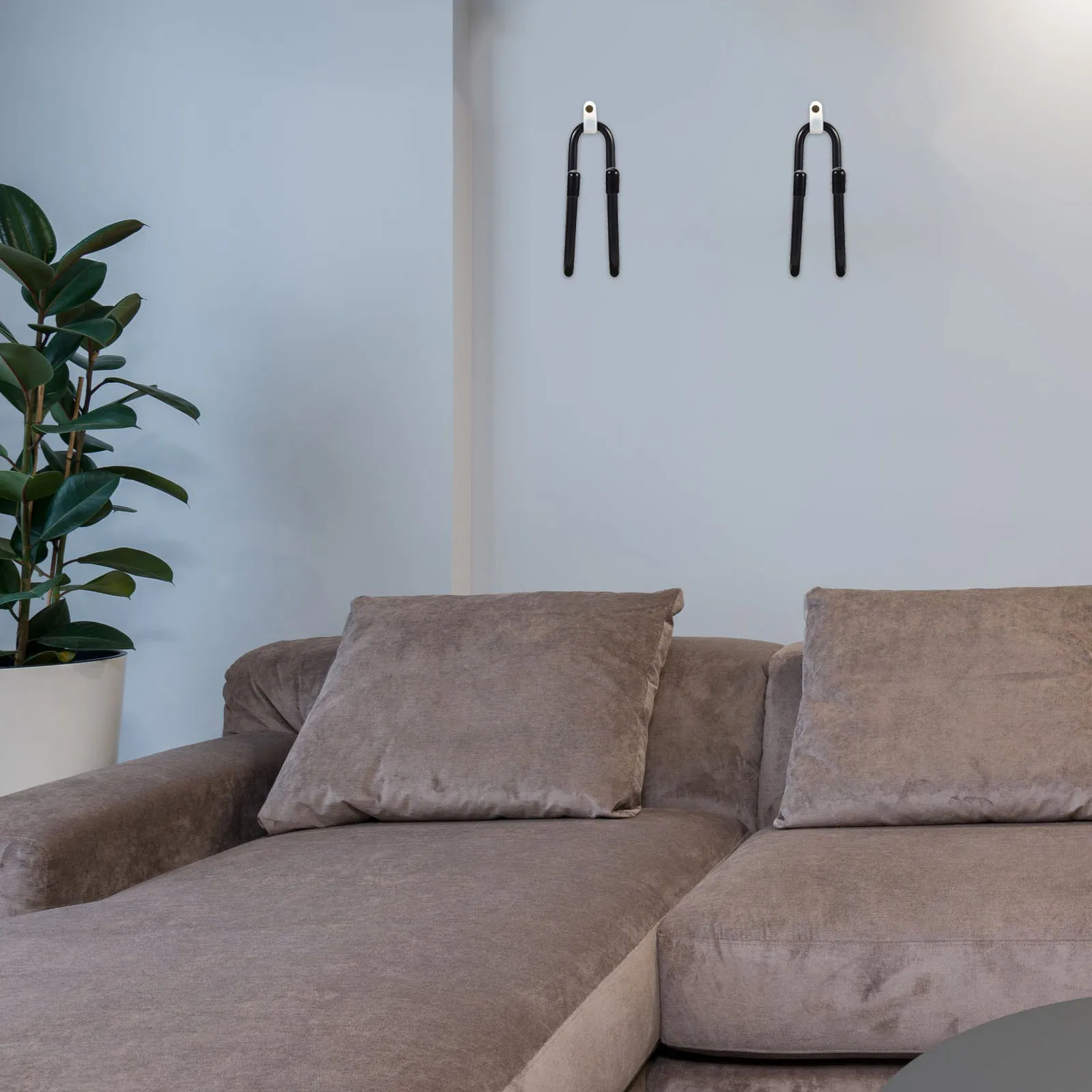 

2pcs Wall Hanger Holder Aluminum Alloy Wall Hanging Hook For Guitar Bass Headphone Clothes Space-Saving Rack Double Hook Stand