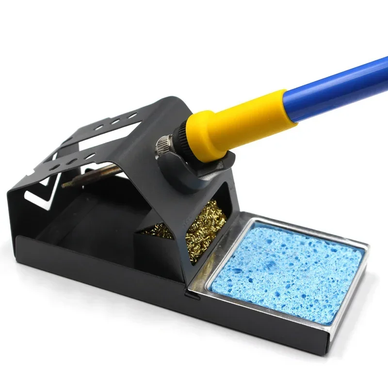 Solder Stand Holder, Soldering Iron Stand, Soldering Iron Tip Cleaner Set with Solder Sponge, Silicone Pad 납땜 거치대