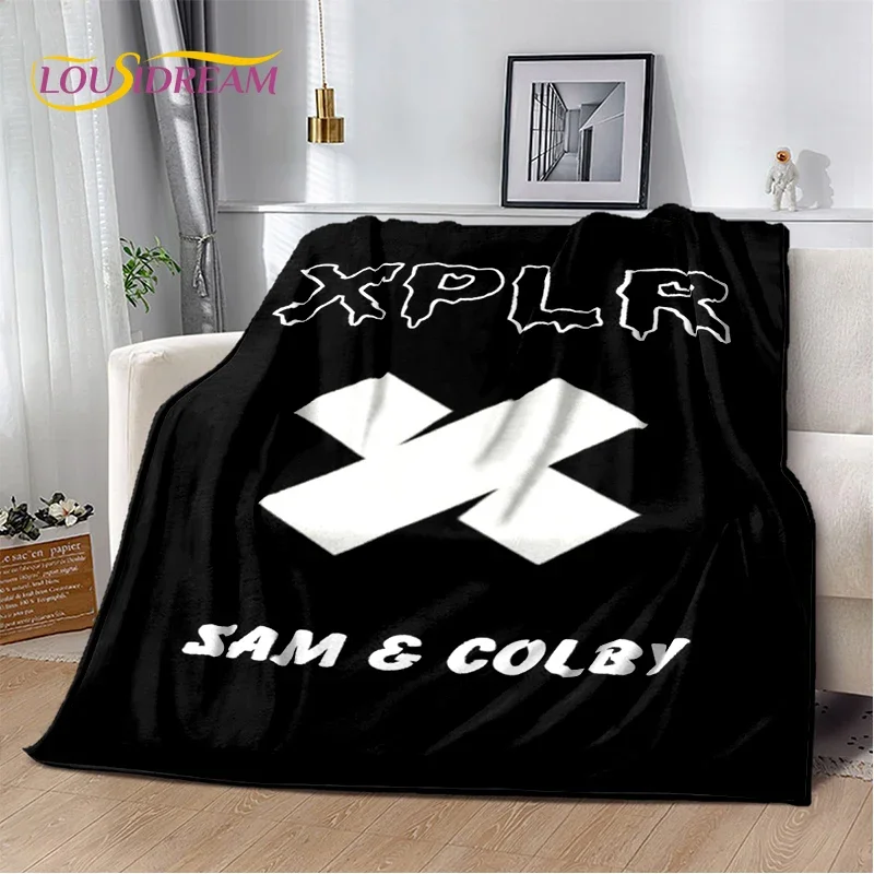 XPLR Sam and Colby Boys Soft Flannel Blanket for Bed Bedroom Sofa Picnic,Throw Blanket for Cover Outdoors Leisure Gift Cover