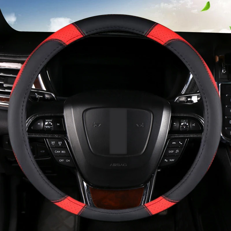 

Universal Car Steering Wheel Cover Microfiber Leather Protection Anti Slip Breathable for Protecto