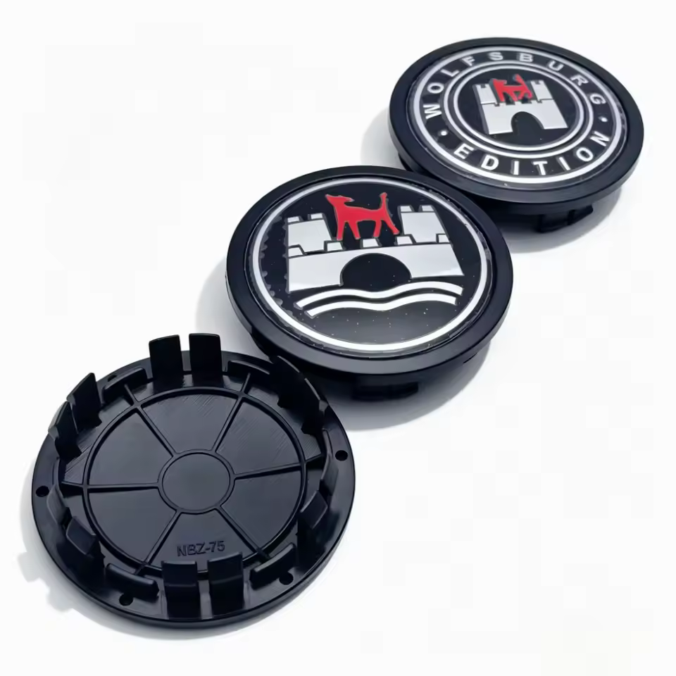 4x 75mm Volkswagen Nabendeckel Radkappen wolfsburg – Bild 2