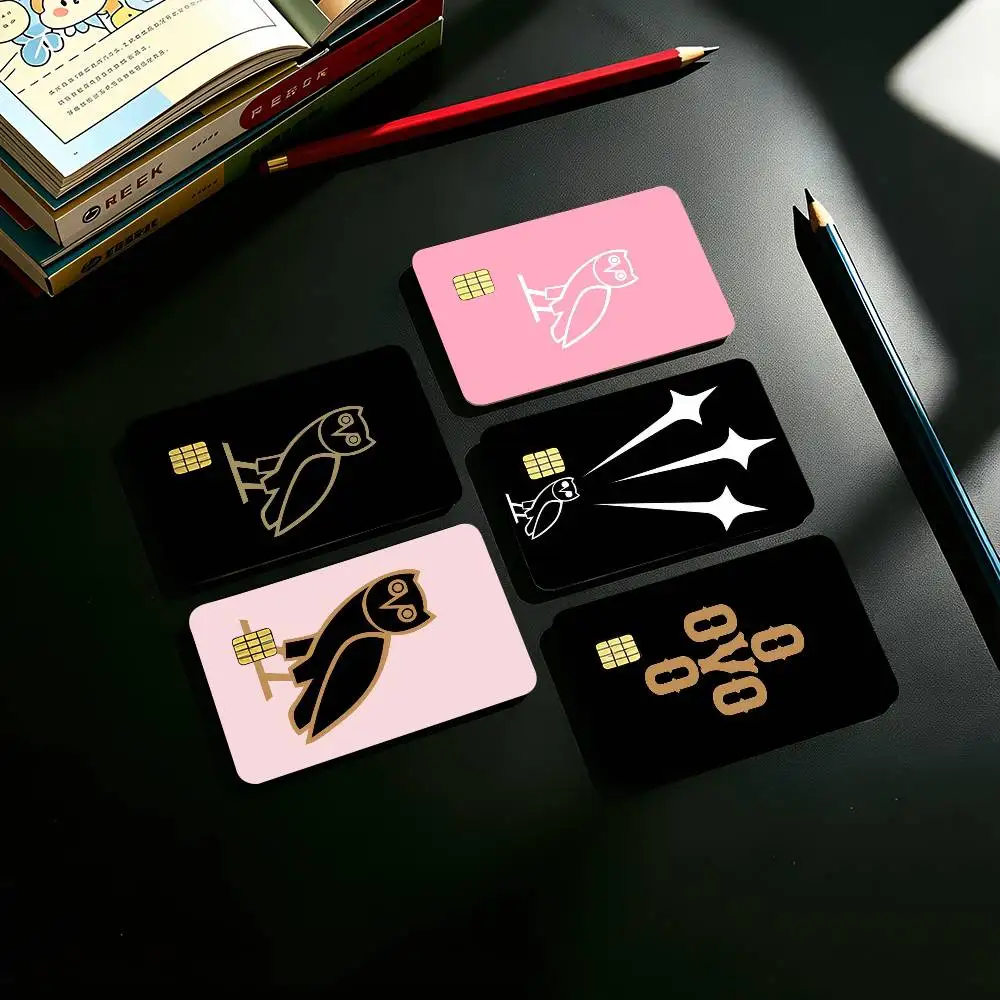 Hot Rapper D-Drake OVO Logo Credit Card HD Stickers Game Card Decal Small Chip Waterproof Sticker Gift