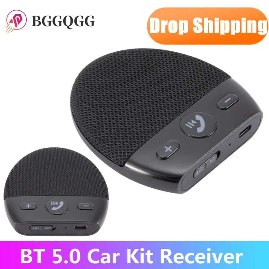 Bluetooth 5.0 Handsfree Kit for Car Receiver BT Receiver BT Car Kit Adapter Hands-Free Car Kits Audio Music Wireless Receiver