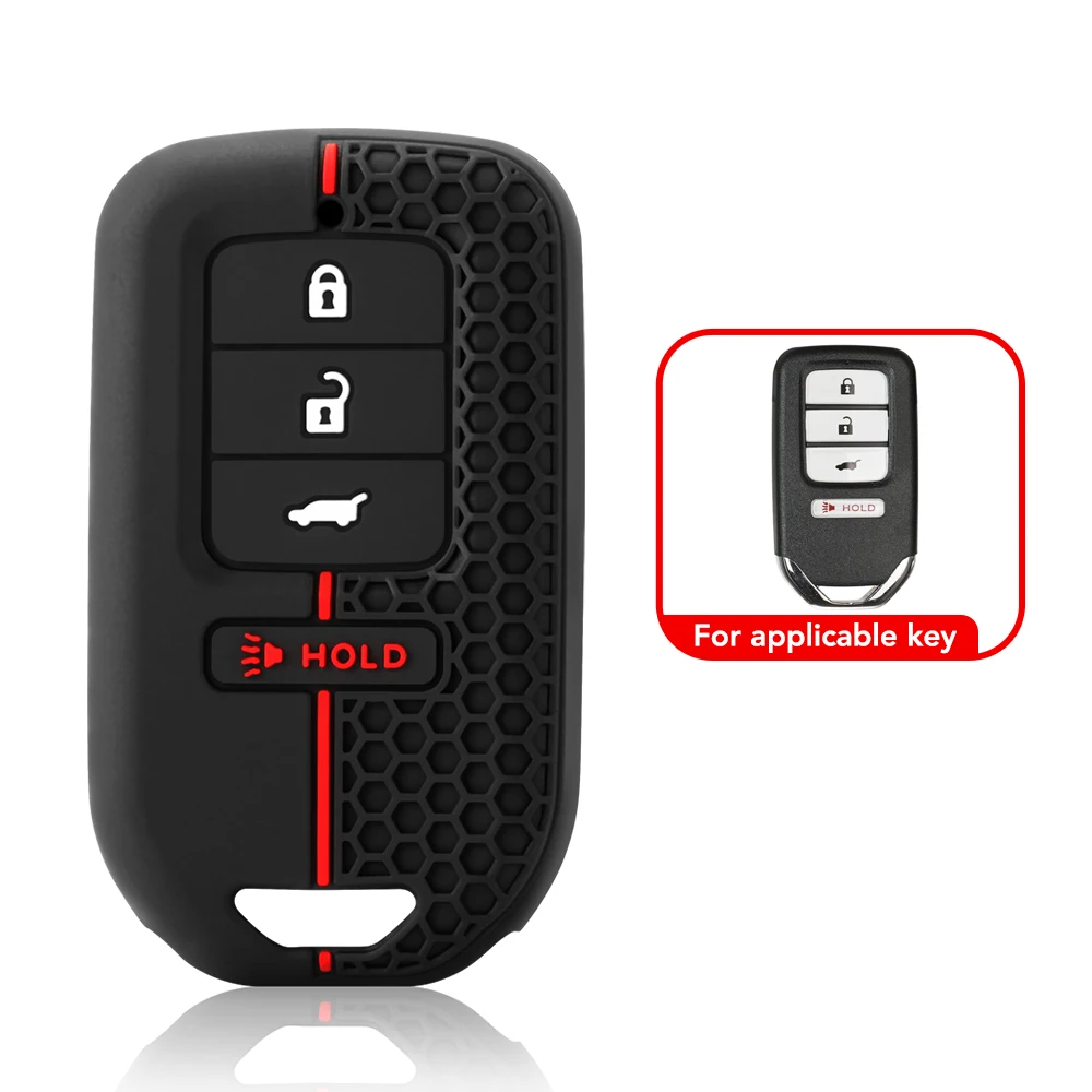 موضة سيليكون سيارة غطاء مفتاح بعيد الحال بالنسبة لهوندا أكورد EX EXL سيفيك Crv Hrv الطيار ريدجلاين 2016 -2018 Pocketor #3
