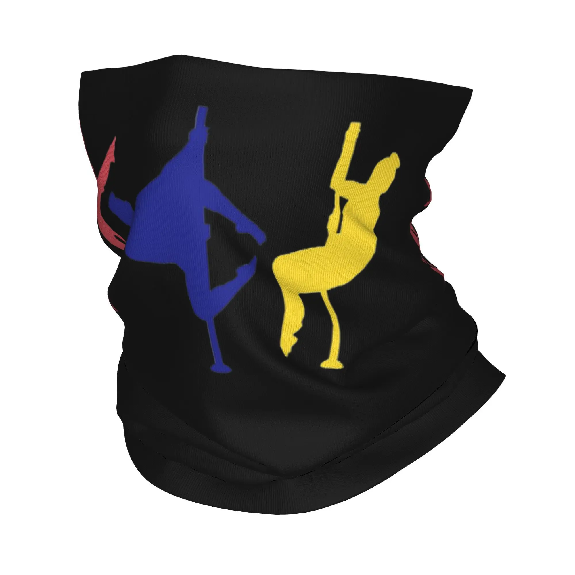 Hangback Frog Pole Dance Figures Pole Dance Bandana Leher Gaiter Masker Bungkus Cetak Syal Hangat Balaclava Olahraga Luar Ruangan Pria Wanita