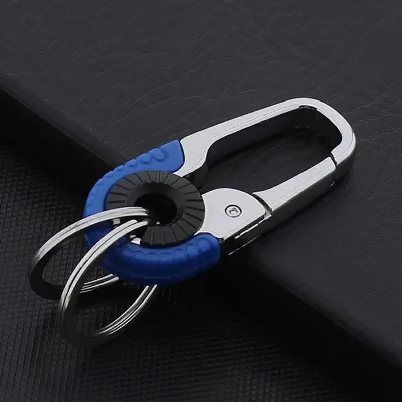 Car Keychain Creative Key Holder Keyring Men Fashion Key Chain Camping Climbing Metal Key Ring Auto Stainless Steel Accessories