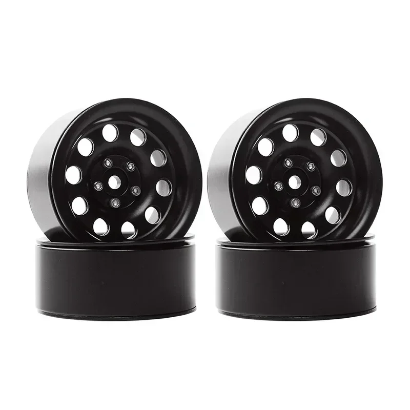 4개 메탈 2.2인치 비드락 휠 림 1/10 RC 크롤러용 Axial SCX10 RR10 90053 AX10 Wraith 90056 90045 90048