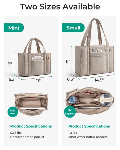 Imagen 2 del producto BAGSMART Bolso de mano pequeño para mujer, bolso cruzado ligero con cremallera, mini bolso de hombro para viajes, trabajo, universidad