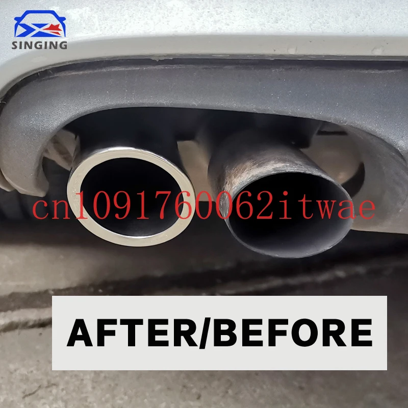 

Наконечник глушителя выхлопной трубы автомобиля, аксессуары для стайлинга автомобилей для Audi A4 B8 A3 8V 8P A1 Q5Volkswagen VW Passat B7 CC Tiguan