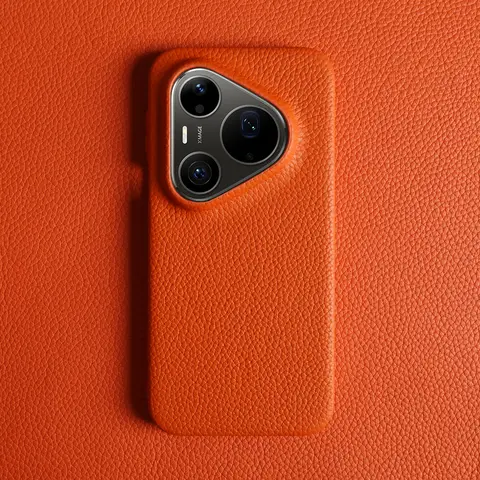 Full Grain Genuine Leather Case for Huawei Pura 90 Pro Max 80 Ultra 70 Pro Plus Mate 80 RS Shockproof Phone Back Cover Coque