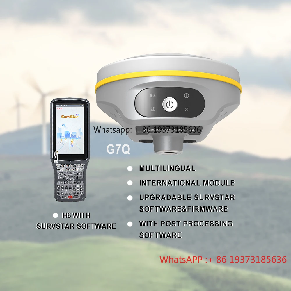 South G7Q GNSS RTK with Upgradable SurvStar Software&Firmware International Module GNSS Receiver Measuring Instrument Gps Rtk
