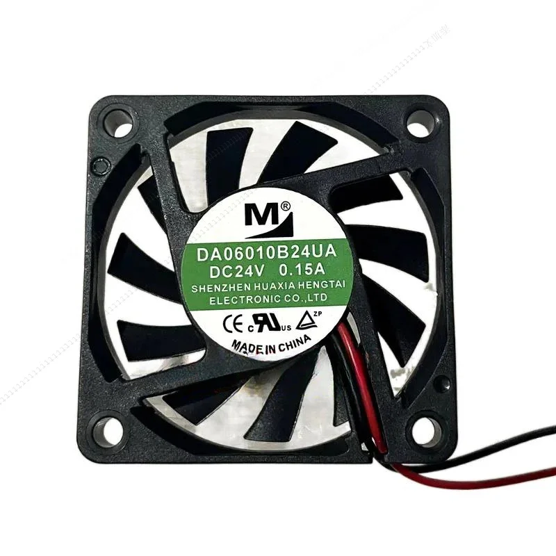 

W M DA06010B24UA DC 24 В 0,15 А 60x60x10 мм 2-проводной охлаждающий вентилятор для сервера