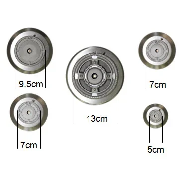 Electric Hot Plate With Gas Hob Stainless Steel Gas Cooktop 5 Burner Gas Stove