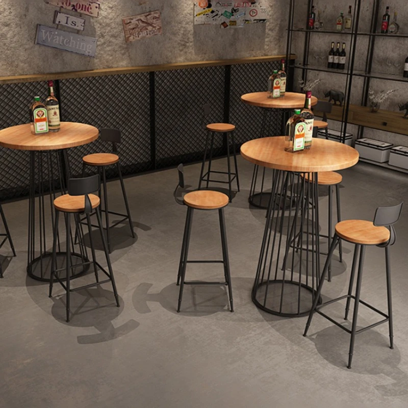 American pub 23 people round bar table creative cafe high bar table bar table combination
