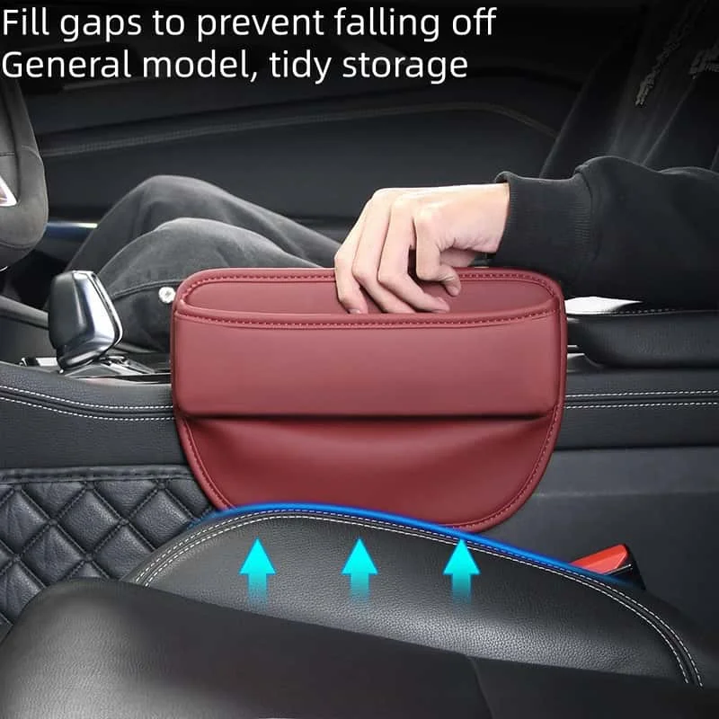 Car Seat Gap Storage Box Clip-On Organizer - Vehicle Seat Gap Filler - Dashboard Organizer - Automobile Accessory