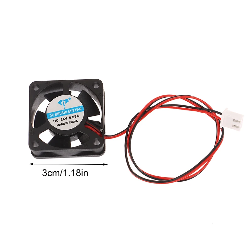 3010 Fan 5V 24V 30x30x10mm 2Pin DC Cooler Small Cooling Fan Brushless Fan Radiator For 3D Printer Parts