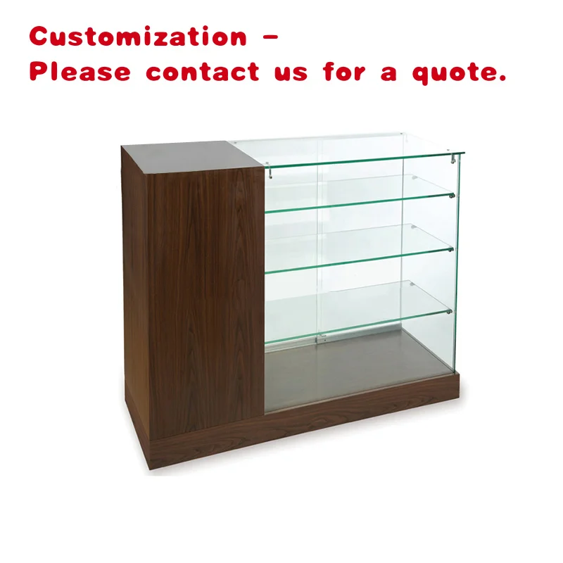 

custom.Custom Full Jewelry Display Glass Cabinet Vitrinas Checkout Retail Store showcase