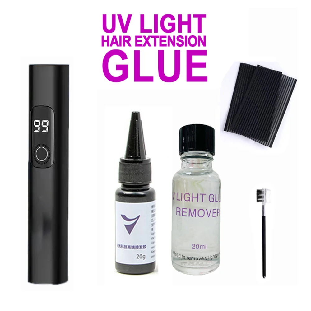 

Набор для наращивания волос V-Light: технологичный парик, натуральные волосы, инструмент для быстрого наращивания, прочная и бесследная лента для наращивания волос 2028