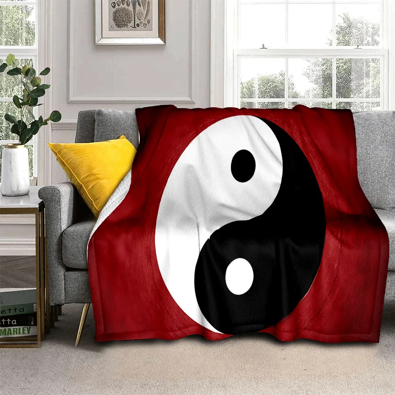 

Chinese 3D Tai Chi Bagua Yin Yang Blanket,Soft Throw Blanket for Home Bedroom Bed Sofa Picnic Travel Office Cover Blanket Kids