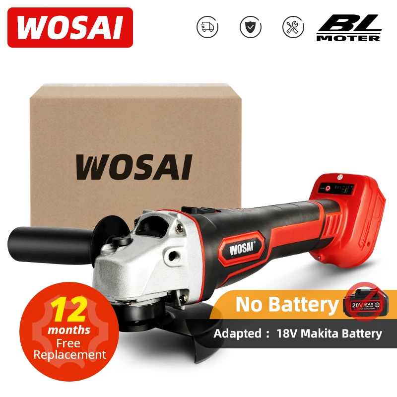 WOSAI MT-SER Brushlessไร้สายเครื่องบดมุมไม่มีแบตเตอรี่เครื่องมือตัดเครื่องขัด18Vแบตเตอรี่Makita