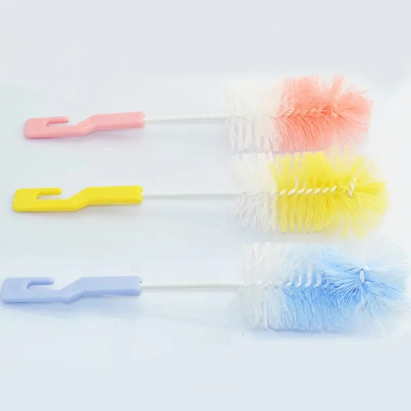 Anpei Baby Specific Nylon Pacifier Newborn Rotating Washing Bottle Cleaning Brush Two Piece Set view 4
