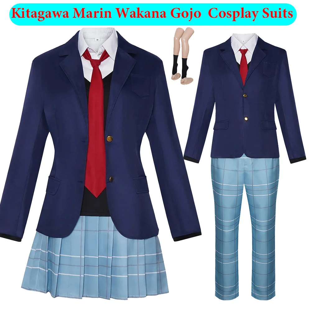 

Wakana Gojo Kitagawa Marin Cosplay Costume Men Women Anime Dress-Up Roleplay Uniform Clothing Set Halloween Party Disguise Suit