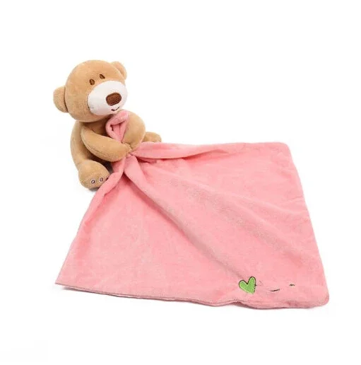 

Brand New Infant Baby Nursery Toddler Security Cartoon Soft Smooth Bath Animal Toy Blanket Cartoon Bibs Baby Infant Towel