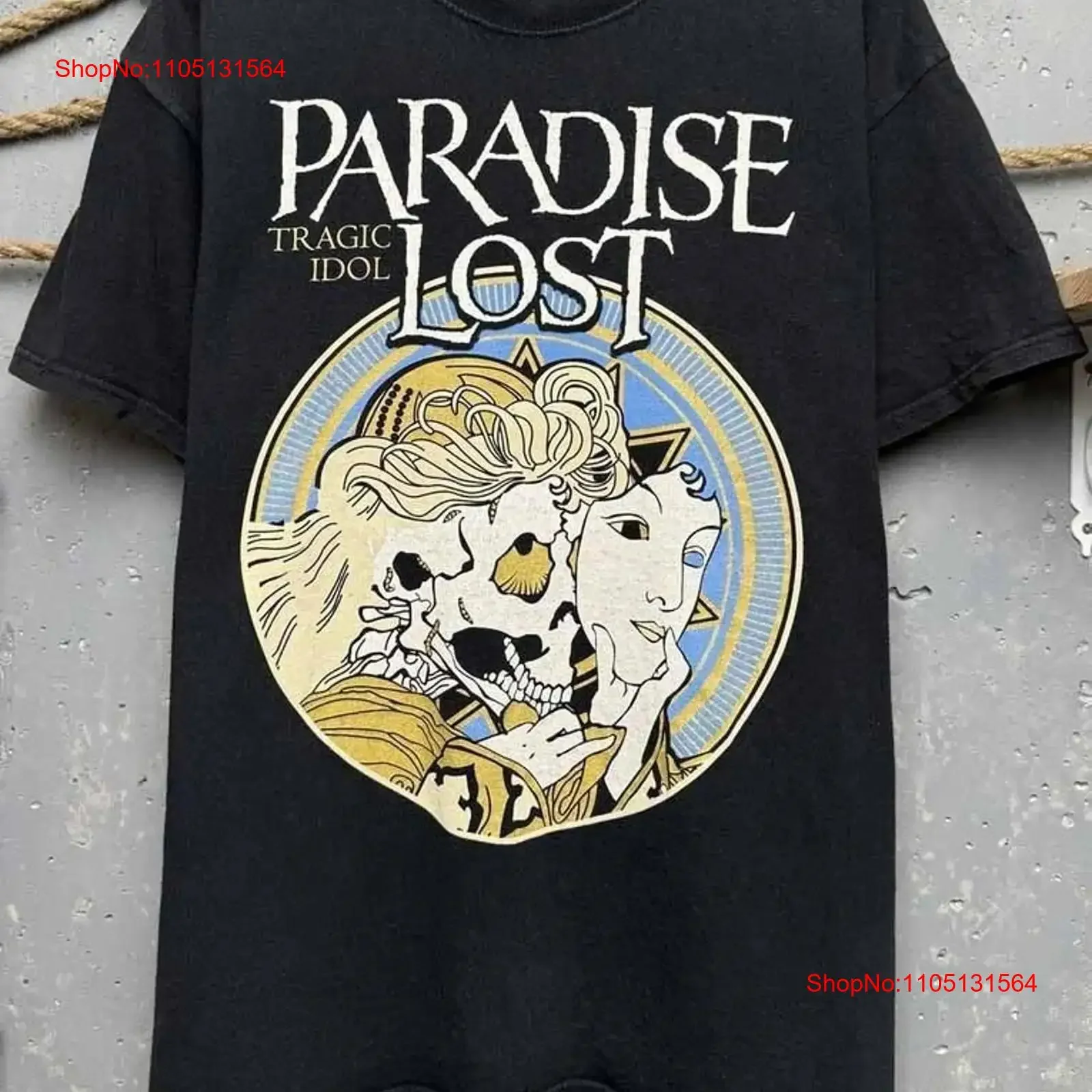 Paradise Lost Tragic Angel Europe 2012 Tour T Shirt Black S 5XL 1P0125 vintage Washed graphic fashion Casual streetwear