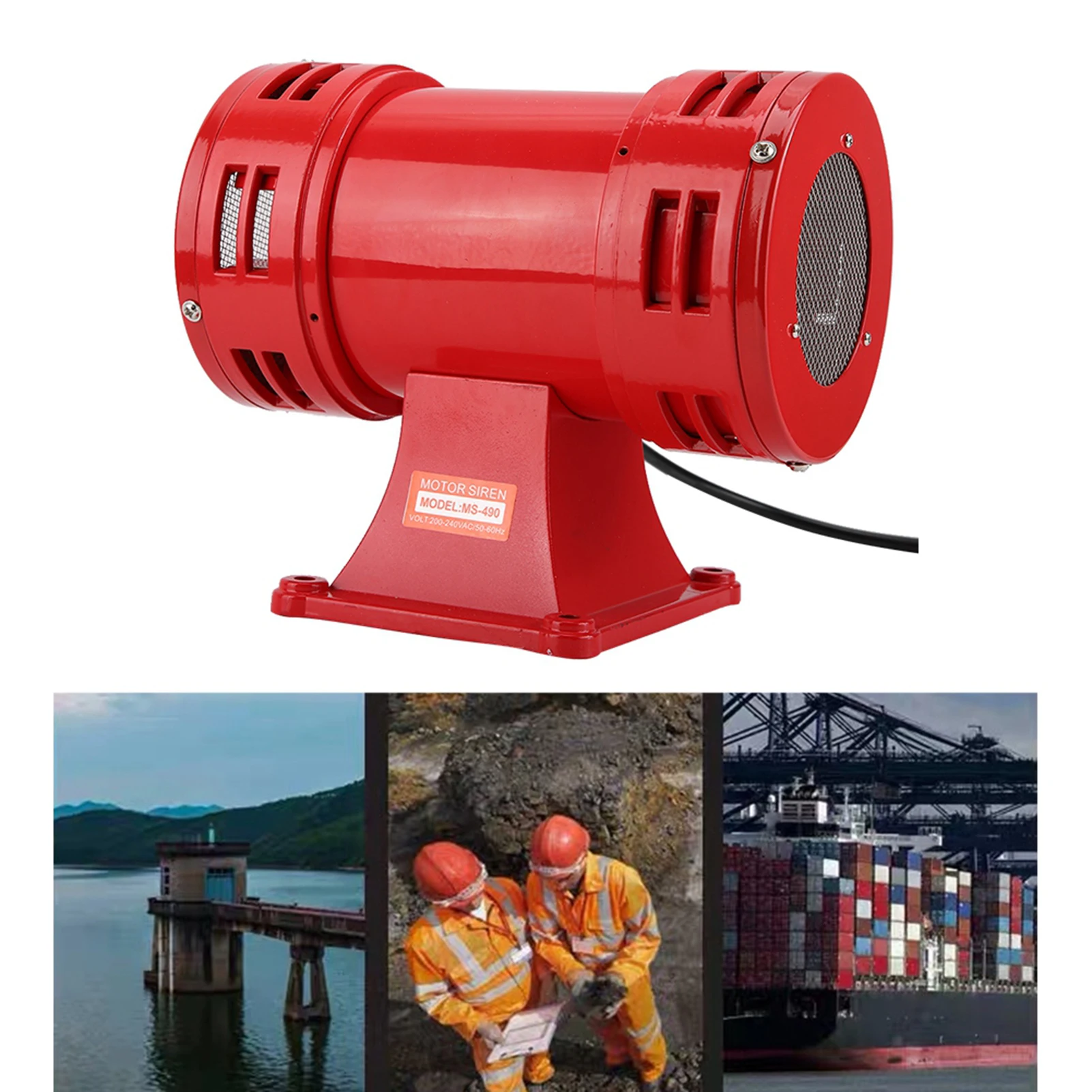 

Alarm Horn Loudspeaker 150DB Industry Security Electric Motor Driven Siren Continuous Alarm Horn Buzzer Boat Alarm