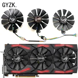 Ventilador de repuesto para tarjeta gráfica de videojuegos, accesorio para ASUS GeForce ASUS Radeon R9 390 RX Vega 56 Vega64 ROG STRIX, PLD09210S12HH PLD09210S12M