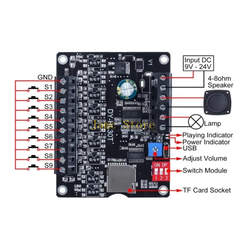 LX0B RO 1852 Digital Voice Broadcast Development Accessoire Hörbackschaltung