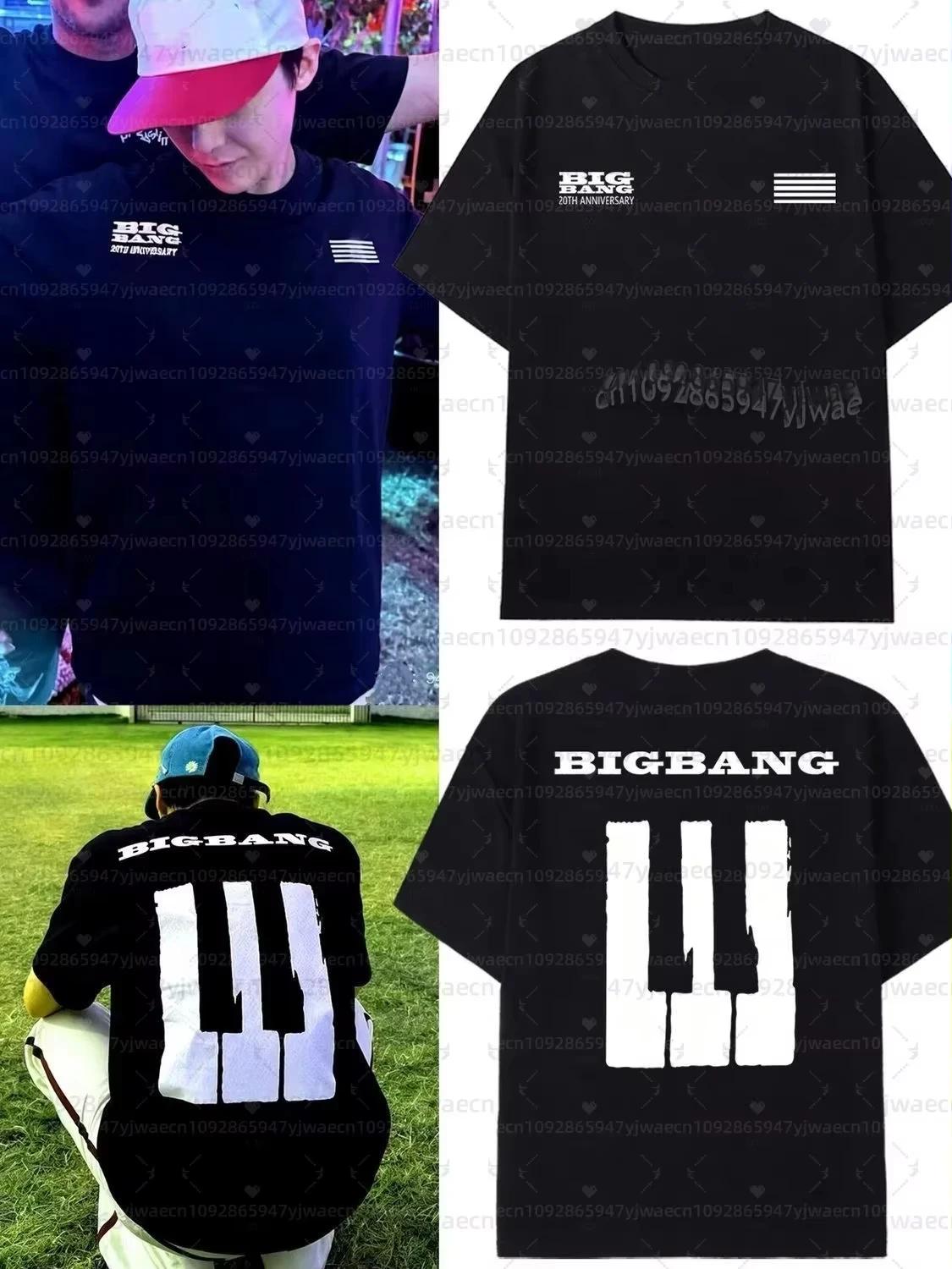 T-shirt de concert Bigbang 20e anniversaire 2026 pour fans de G-Dragon, t-shirt respirant et absorbant la transpiration à manches courtes pour femme, idéal pour la plage