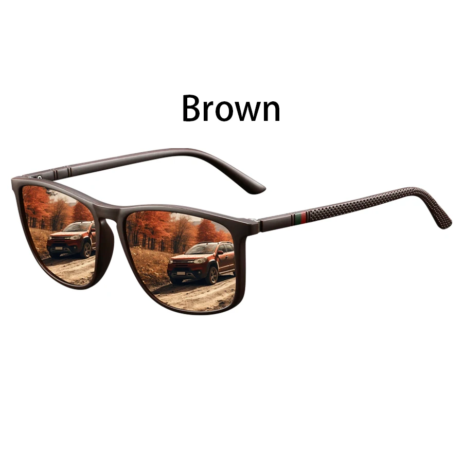 6er-Set Modische Vintage-Sonnenbrillen mit Karomuster für Herren und Damen, Luxus-Designer-Sonnenbrillen zum Fahren und Angeln – Detail 8