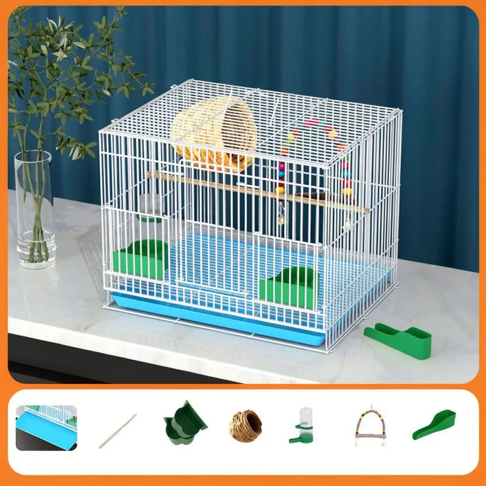 DIY Modular Bird Cage Large Metal Enclosure For Parrots Budgies Cockatiels Portable Pet Breeding Nesting Housing