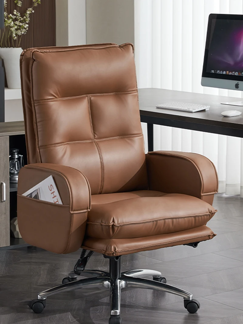 

Luxurious Design Office Chair Leather Lounge Recliner Computer Boss Office Chair Meeting Sillas De Oficina Office Furniture LVOC