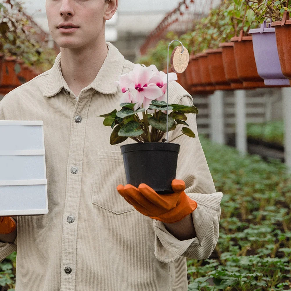 

1 set 1 Set Of Plant Tags Wood Labels For Outdoor Garden Label Stakes Nursery Markers Succulent Plant Name Tags Garden Supplies