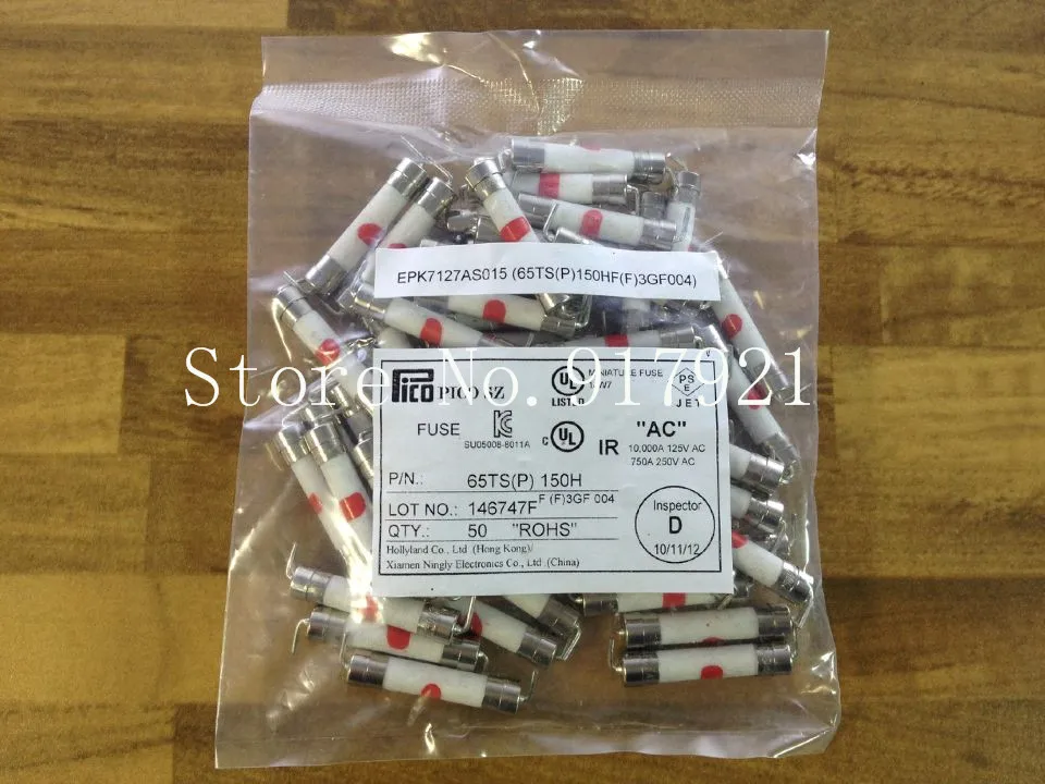 [ZOB] Good HOLLY 65TS (R) 150H pin 6X30 15A250V miniature fuse tube explosion insurance  --100PCS/LOT