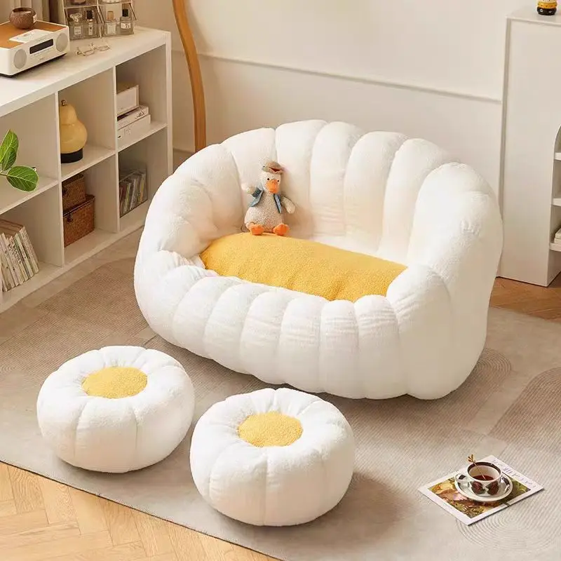 

Modern Lazy Sofa Bean Bag Recliner for Home Small Apartment Bedroom Internet-Famous Tatami Double Single Sofa for Leisure