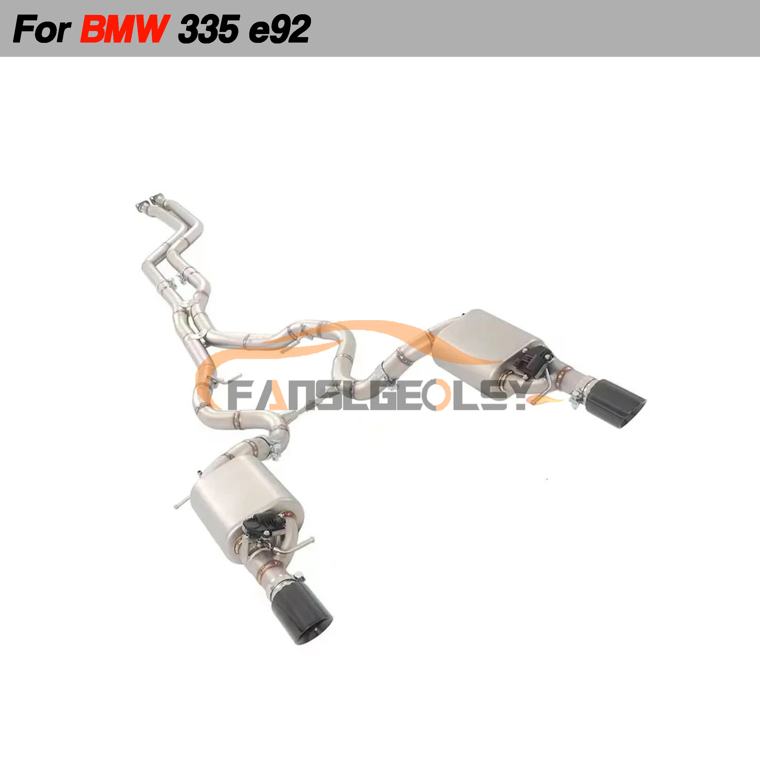 For BMW 335i e92 Steel Catback Performance Exhaust System Valve With Muffler Pipes Tuning exhaust assembly