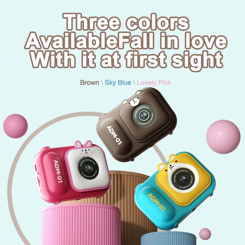 Children's Camera 4800W HD Dual Camera 2.4-inch Children's Digital Camera